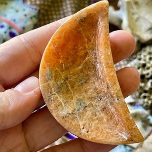 Orange Calcite Worry Stone